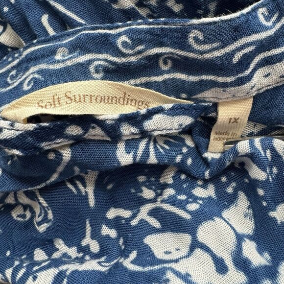 SOFT SURROUNDINGS Jumpsuit Pants 1 Piece Women’s Plus Size 1X‎ ** No belt - Picture 4 of 10